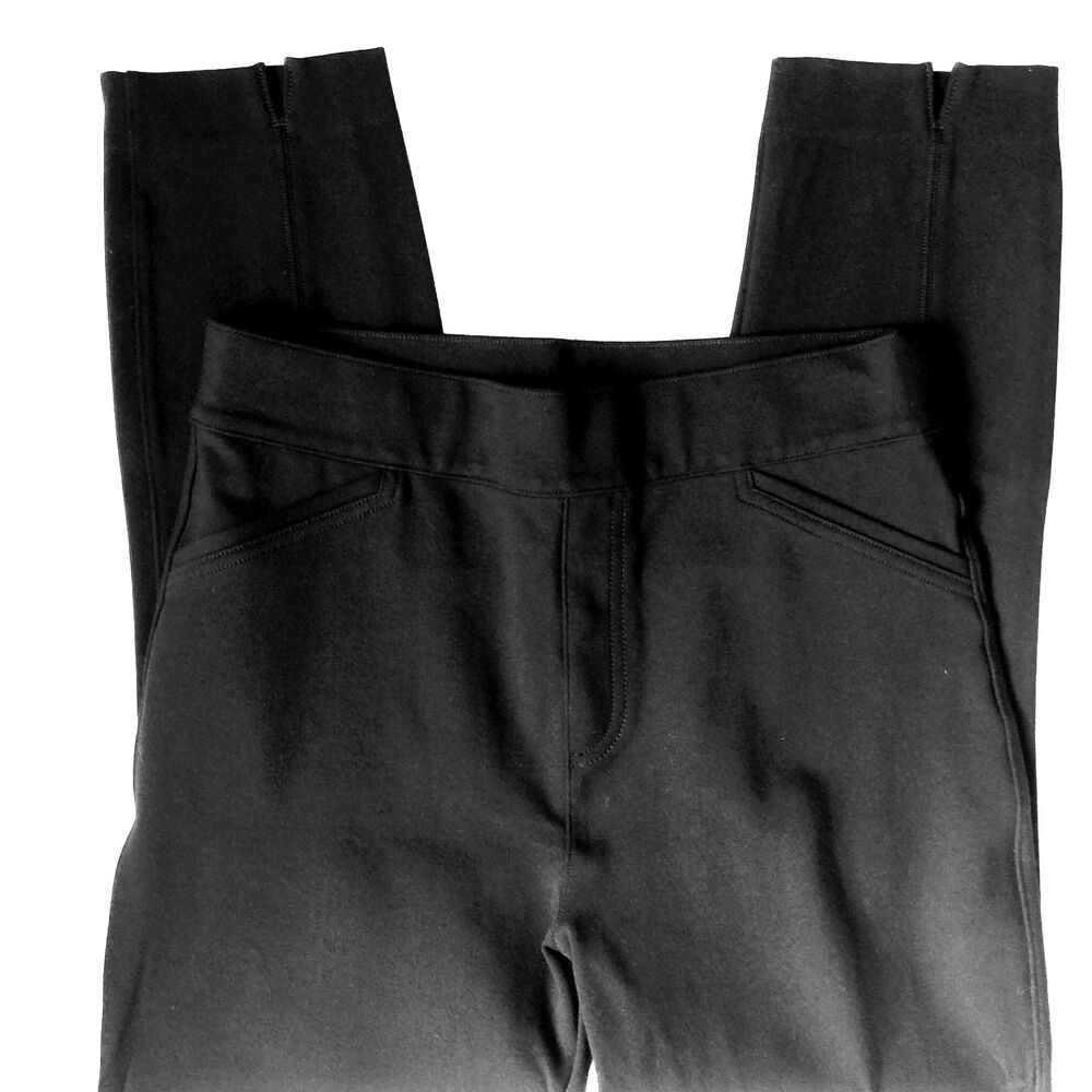 Spanx The Perfect Pant M Ponte Slim Straight Black Ponte Waist Shaping